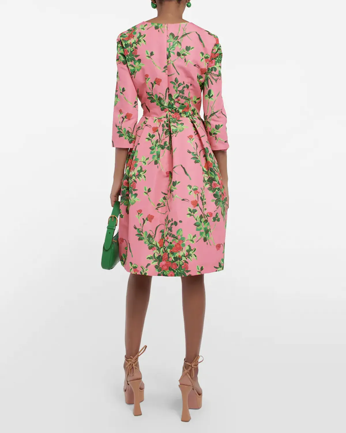 Flamingo Multi Short Sleeve Midi Dress