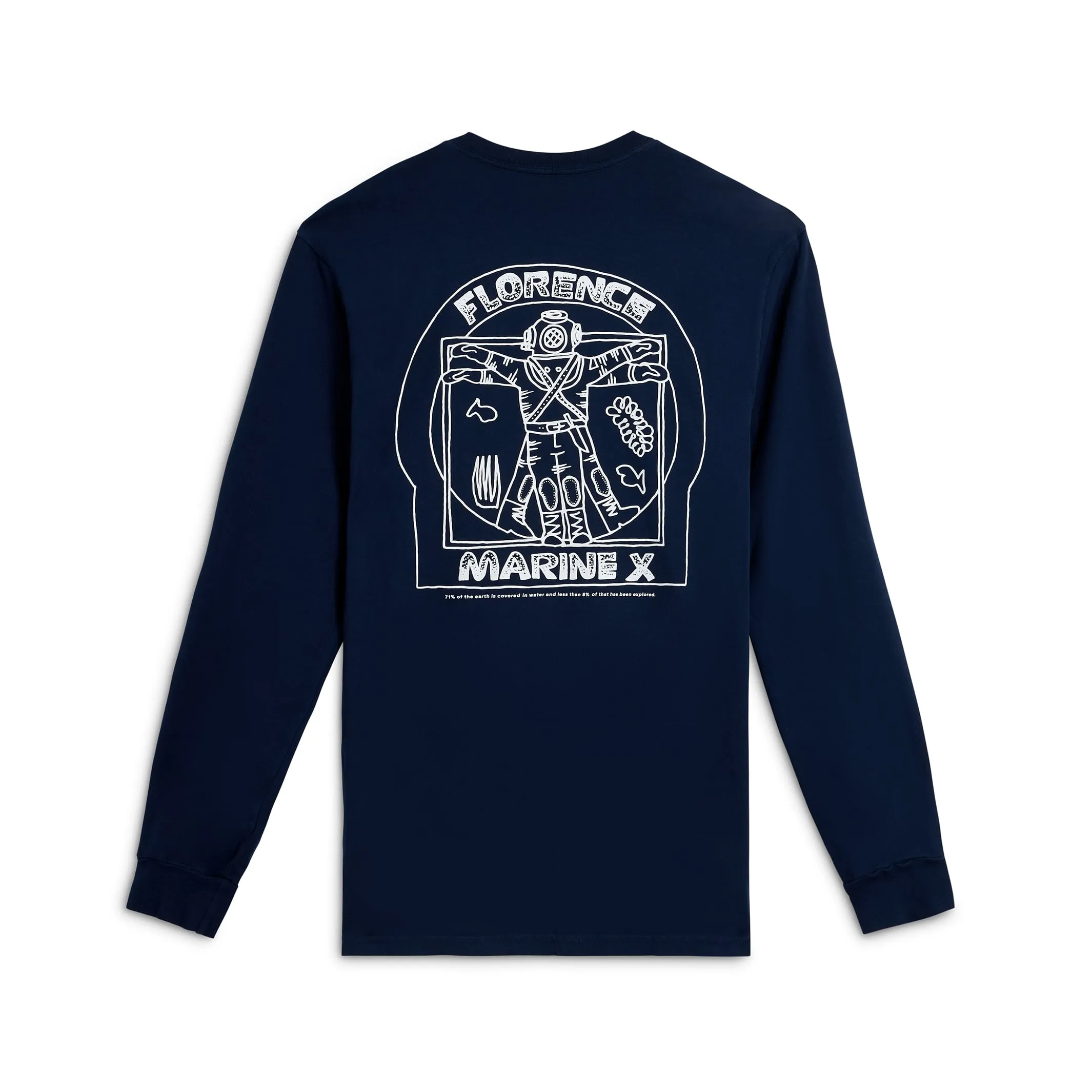 Florence Marine X Aquanaut Long Sleeve T-Shirt Navy