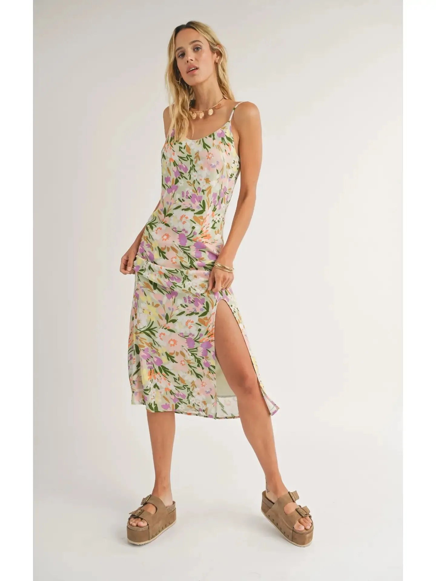 Flower Field Midi Dress