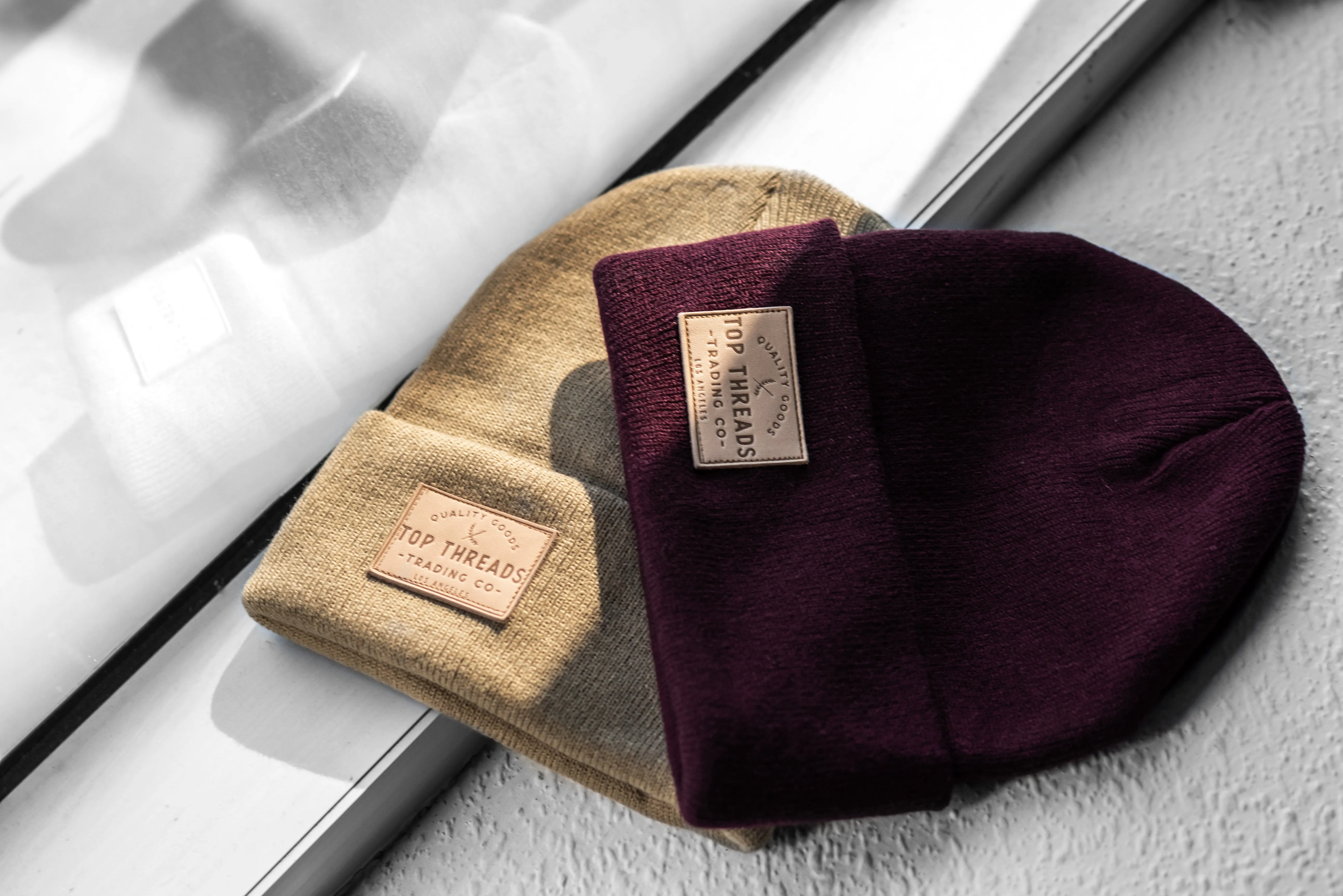 Fold Cuffed Beanie- Maroon