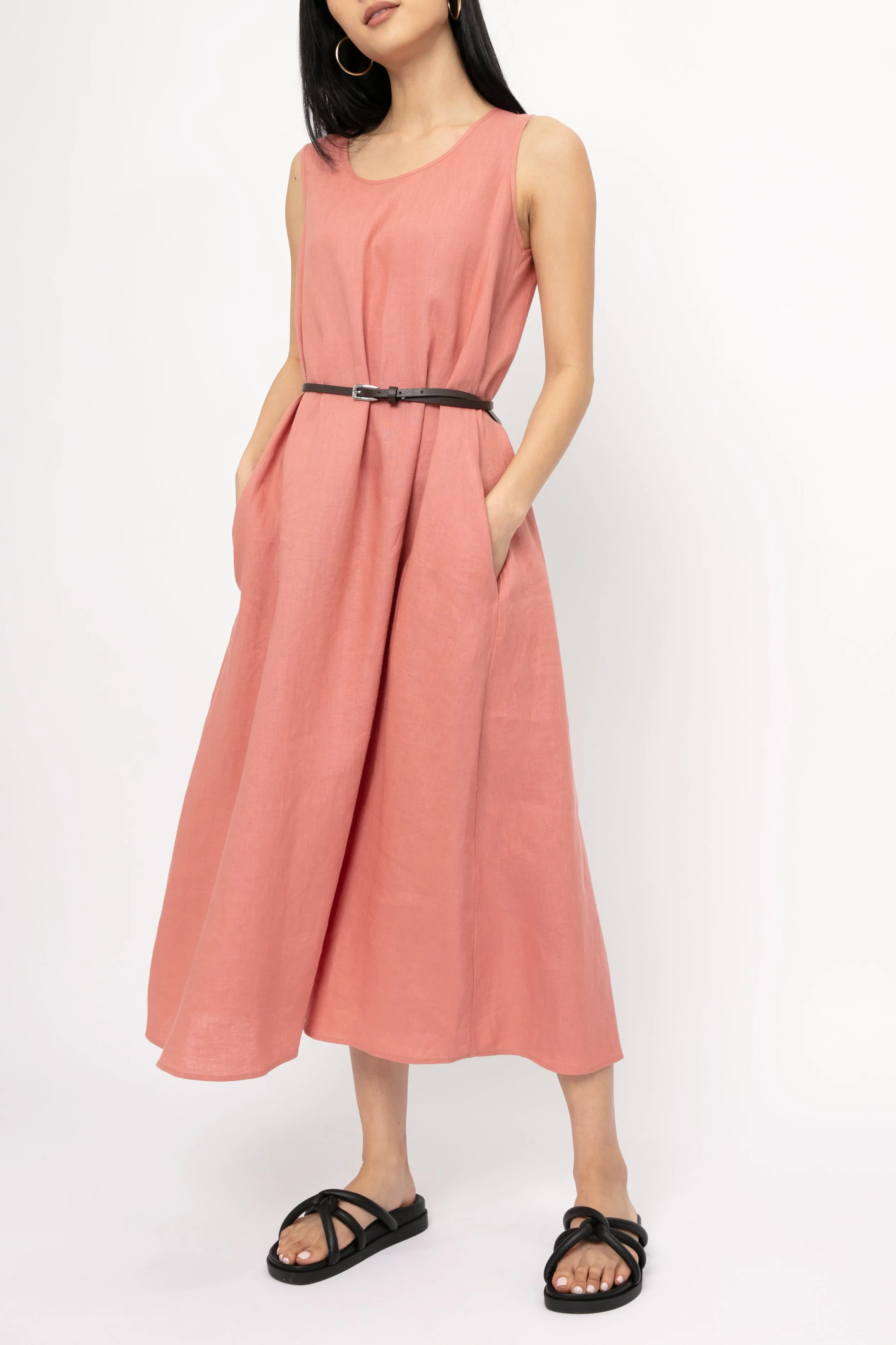 Francia Dress in Terra Cotta