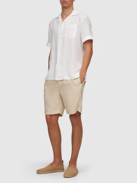 Frescobol Carioca   Felipe linen &amp; cotton shorts 