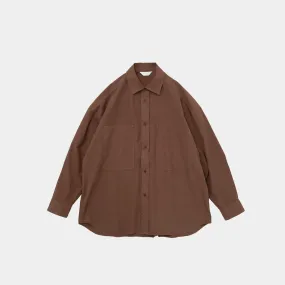 Garment Dye Over Shirt | Brick