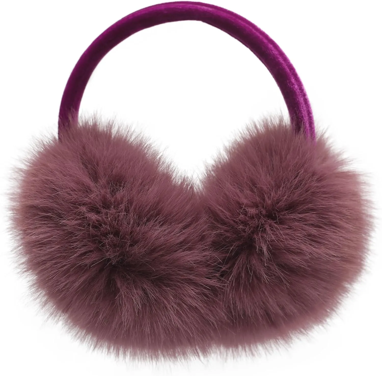 Grey/Black Soft & Comfy Faux Fur Winter Style Ear Muffs