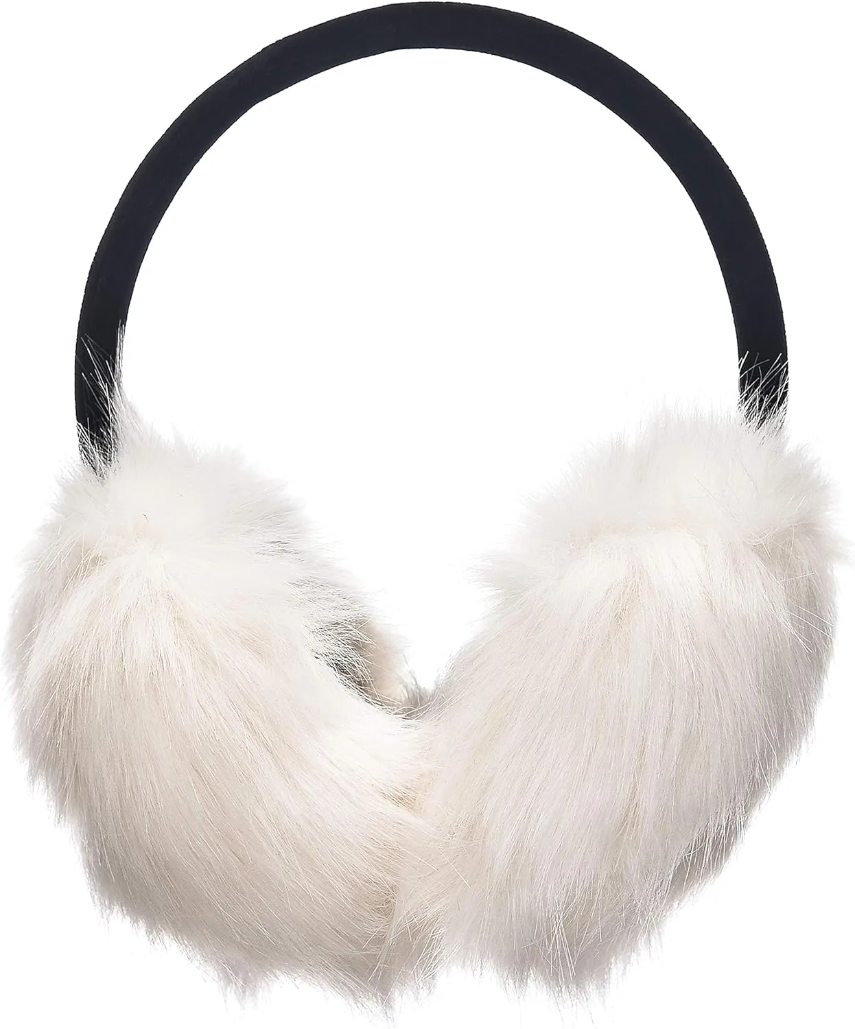 Grey/Black Soft & Comfy Faux Fur Winter Style Ear Muffs