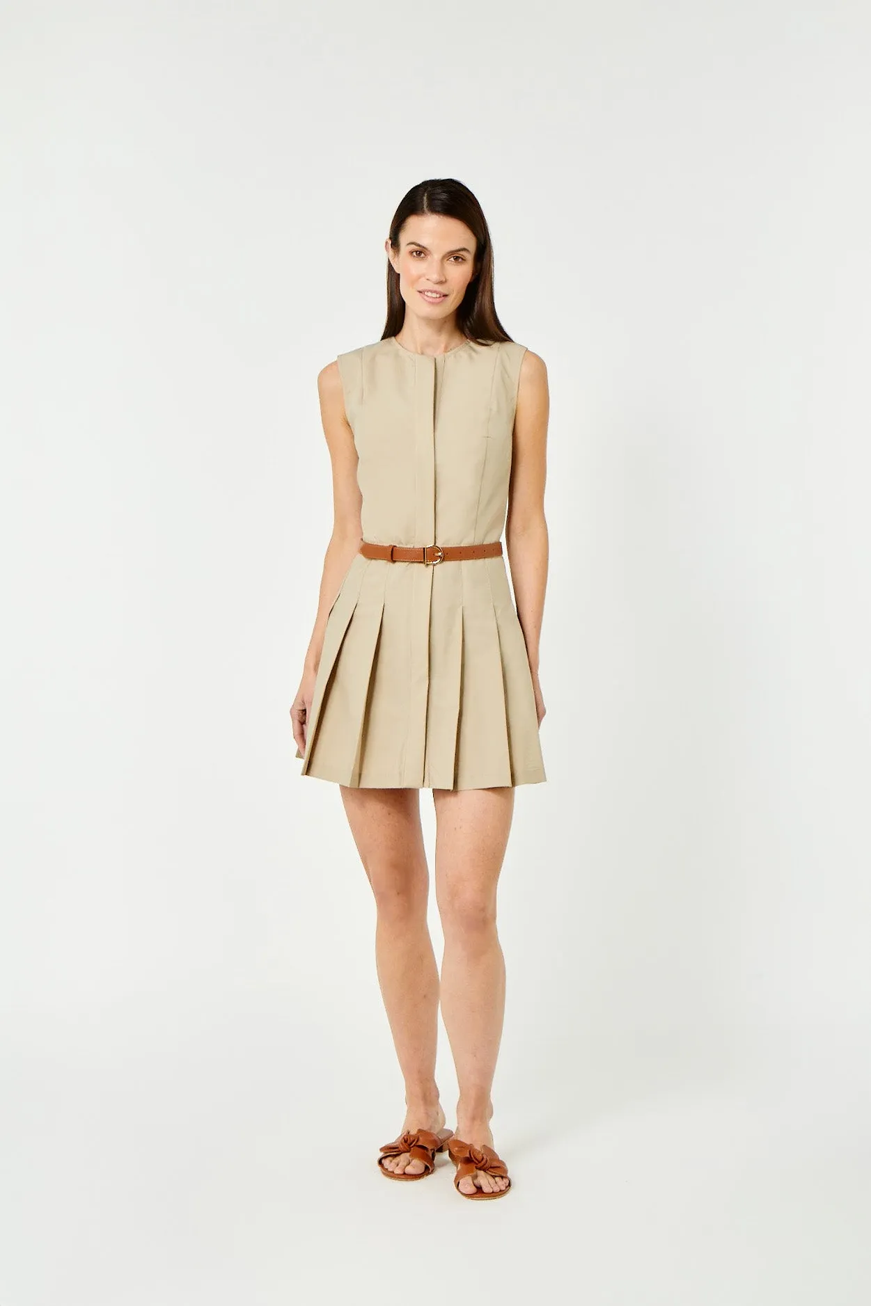 Hadley Romper-Cotton Polyester-Latte by Cartolina