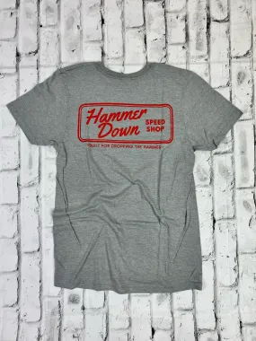 Hammer Down "Speed Shop" Short Sleeve T-shirt - Pewter