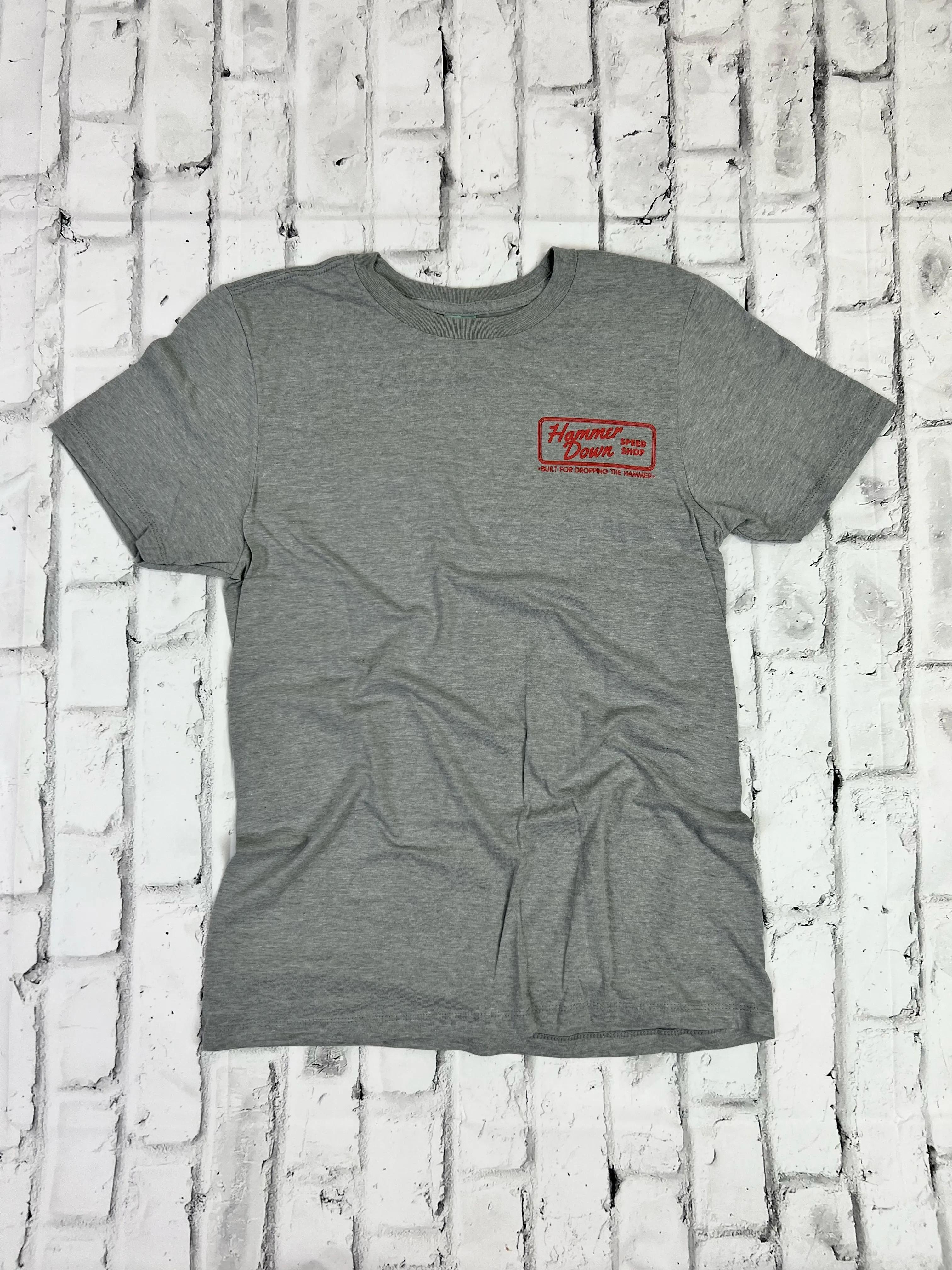 Hammer Down "Speed Shop" Short Sleeve T-shirt - Pewter