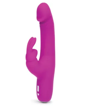 Happy Rabbit Slimline Realistic Rechargeable Vibrator Purple