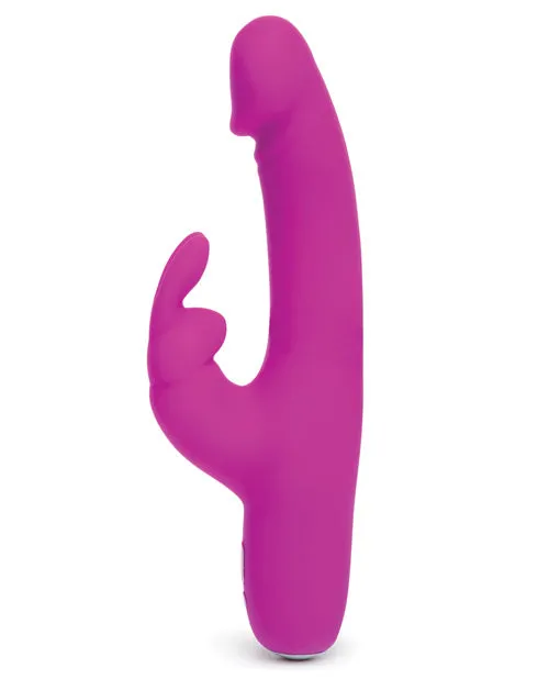 Happy Rabbit Slimline Realistic Rechargeable Vibrator Purple