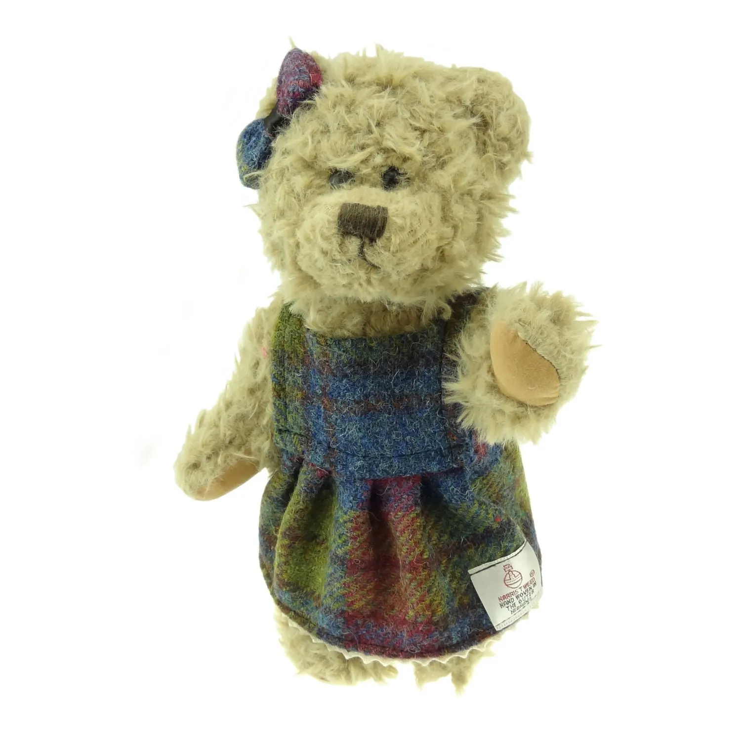 Harris Tweed Bear Girl Multi Colour Tartan