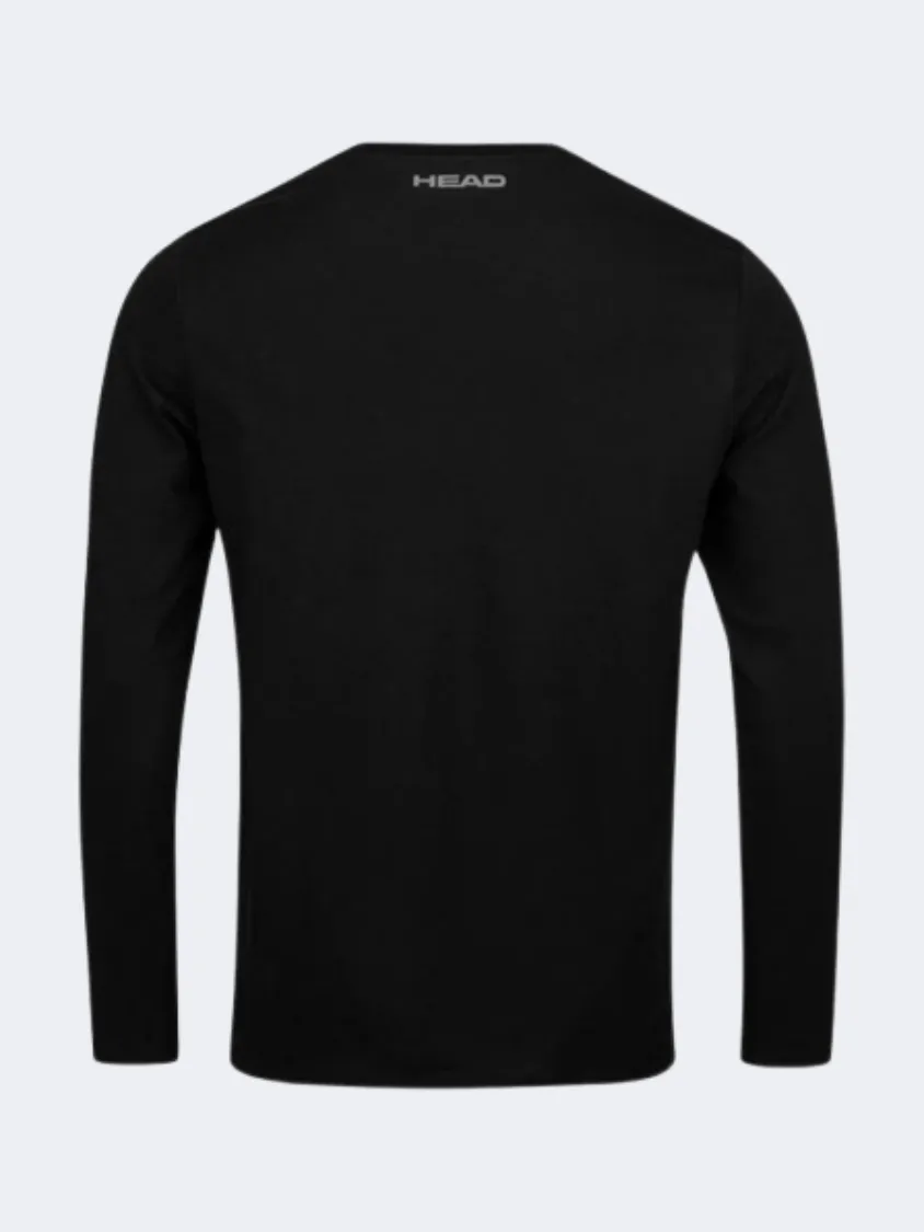 Head Club 22 Cliff Men Tennis Long Sleeve Black/White