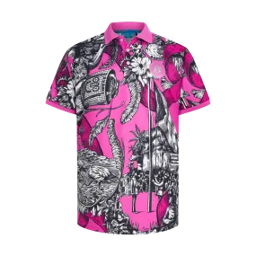 HERITAGE BREAST CANCER AWARENESS POLO-PINK & BLACK