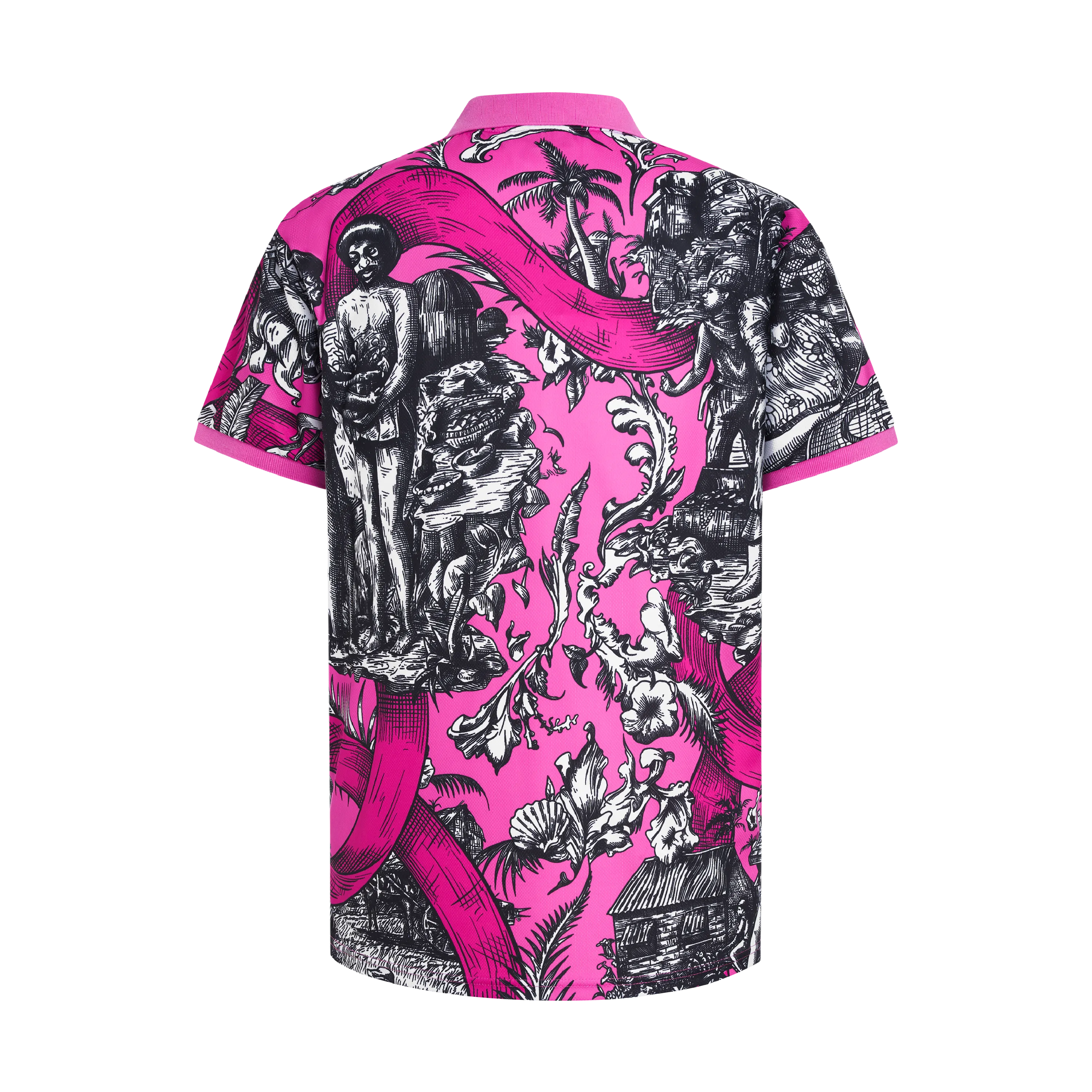 HERITAGE BREAST CANCER AWARENESS POLO-PINK & BLACK