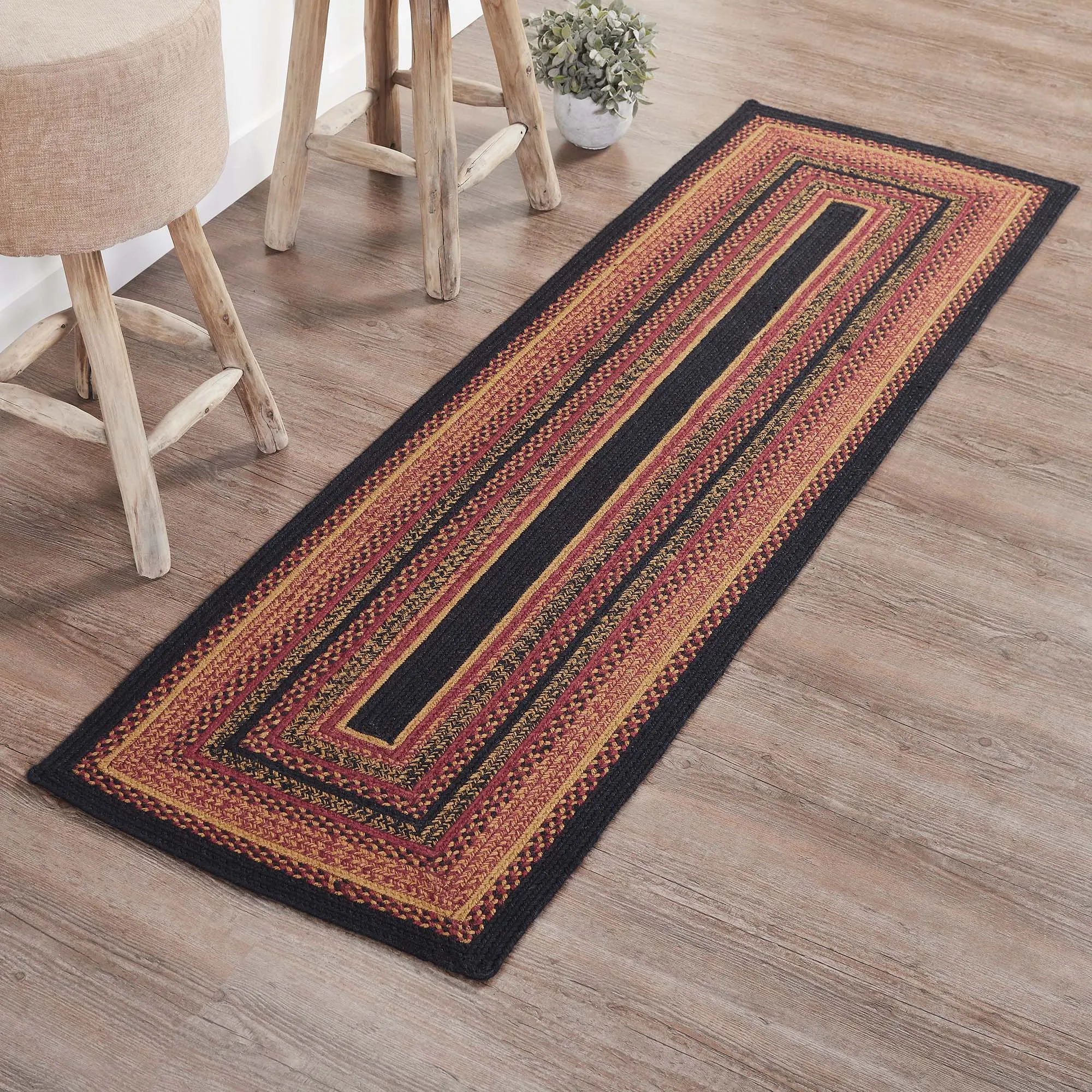 Heritage Farms Jute Rug/Runner Rect w/ Pad 24x78