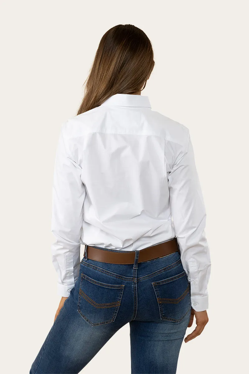 Heritage Womens Plain Dress Shirt - White