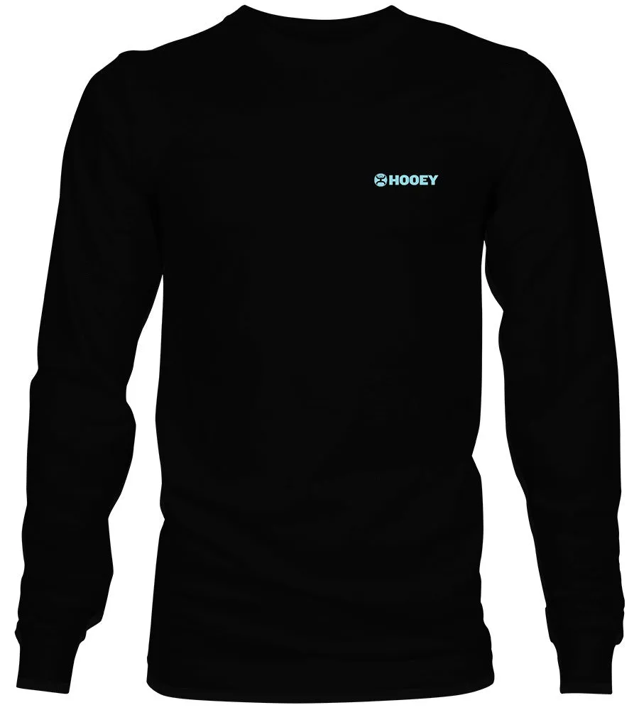 Hooey Men's Pro Rodeo Logo Long Sleeve Tee in Black