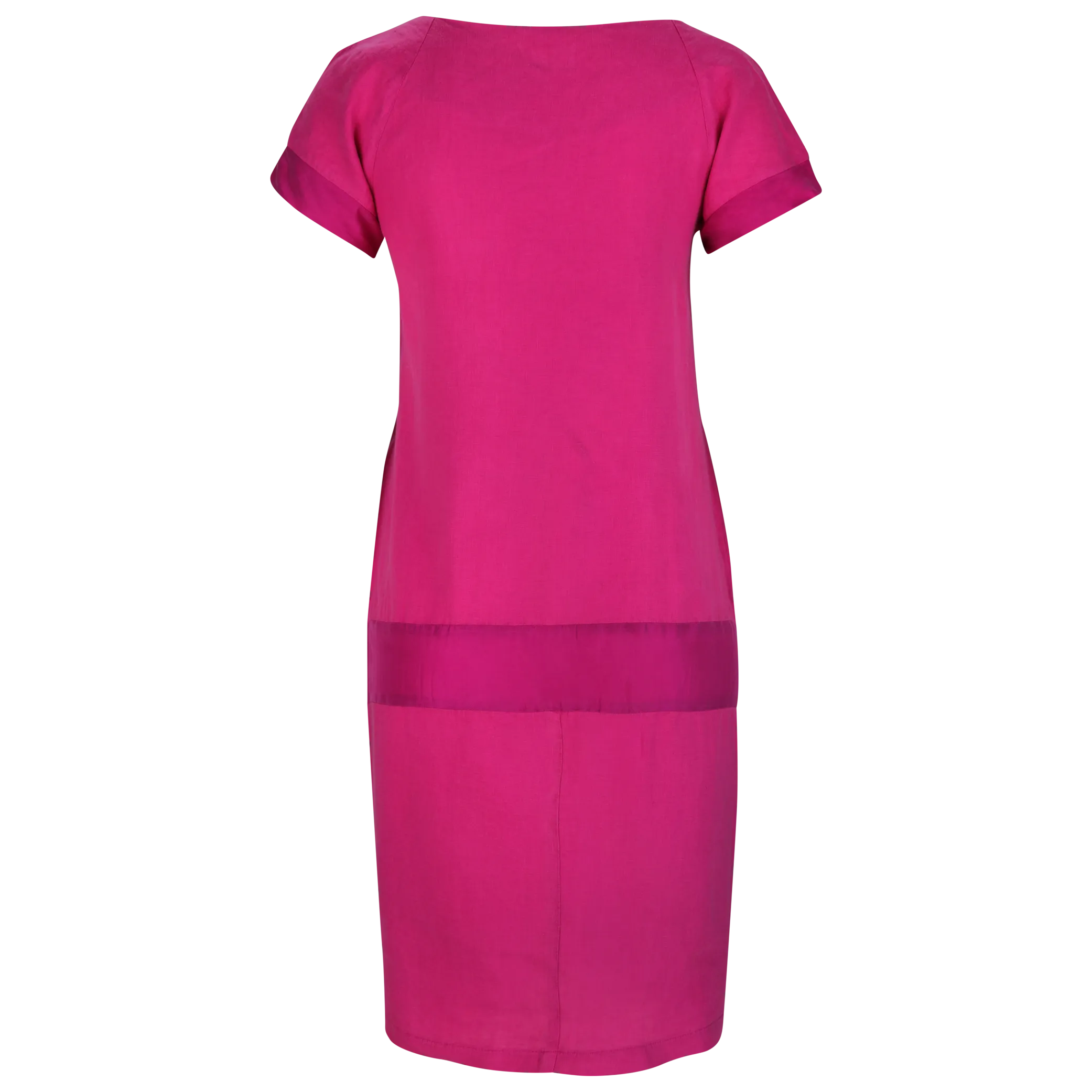 IS Poppy Cocoon Midi Dress Fuchsia