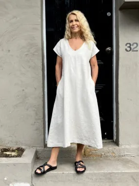 Jiva Linen Greta Dress - Natural