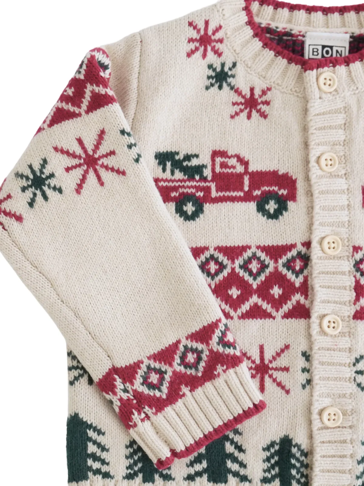 Joel Christmas Truck Cardigan