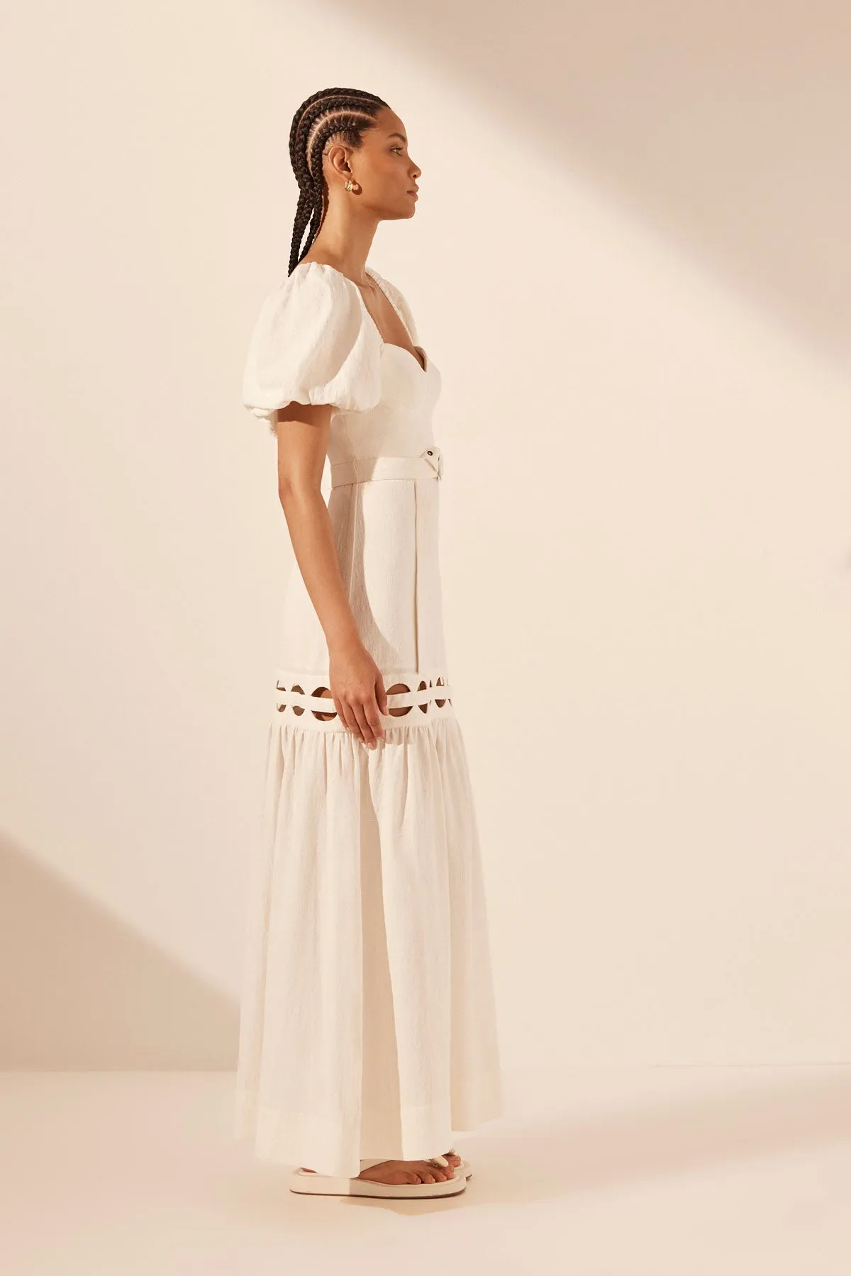 JULIETA SCALLOP CUT OUT MAXI DRESS