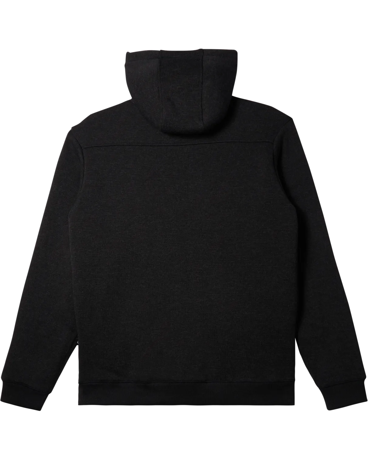 Keller Zip Sherpa Hooded Jacket in Black Heather