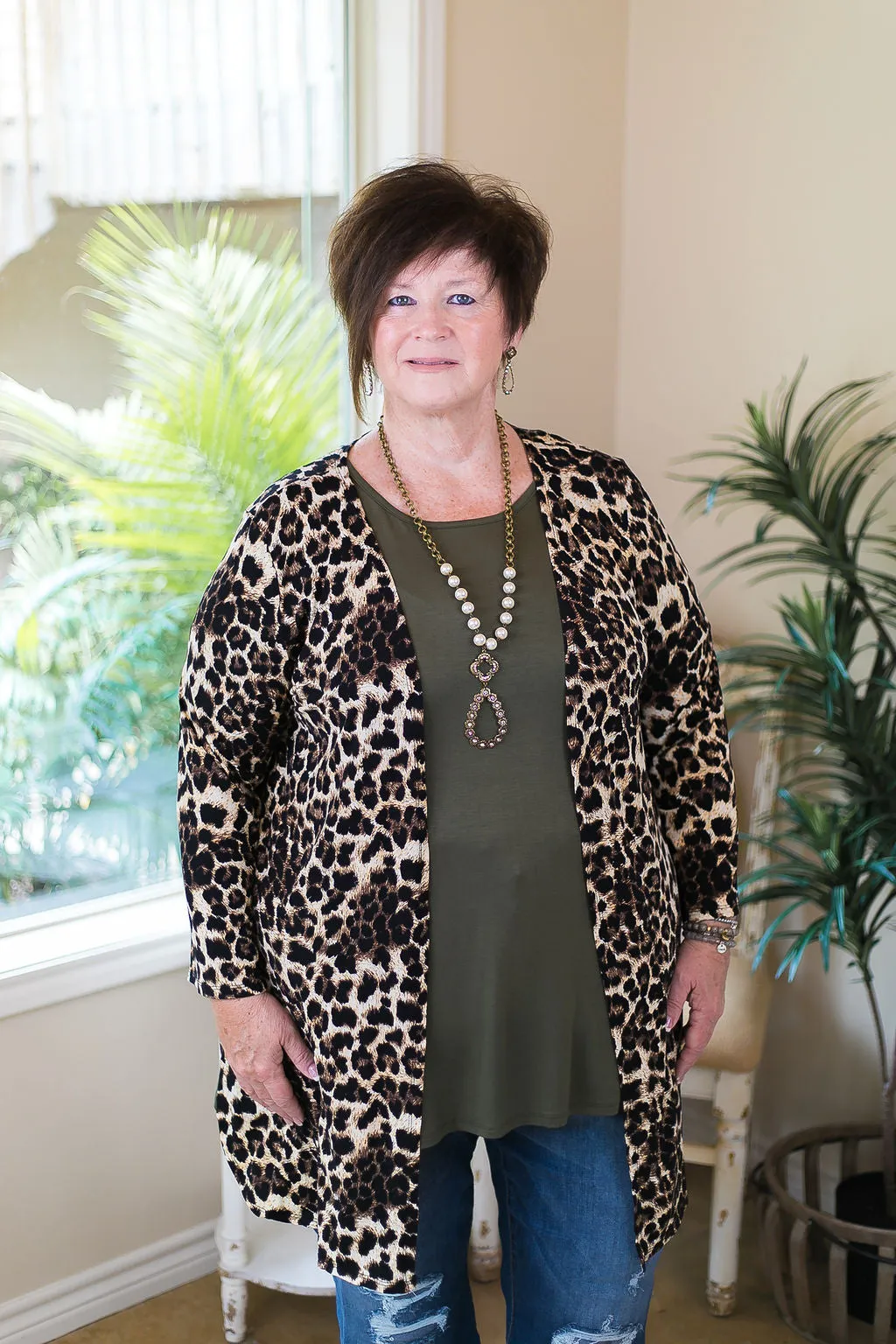 Last Chance Size Small | All Eyes On You Leopard Print Cardigan