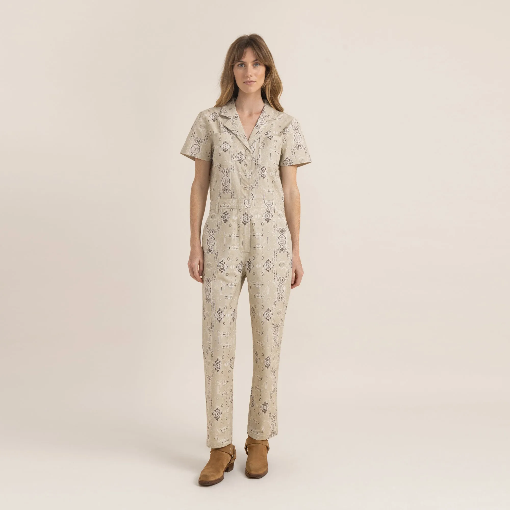 Layover Jumpsuit - Stone