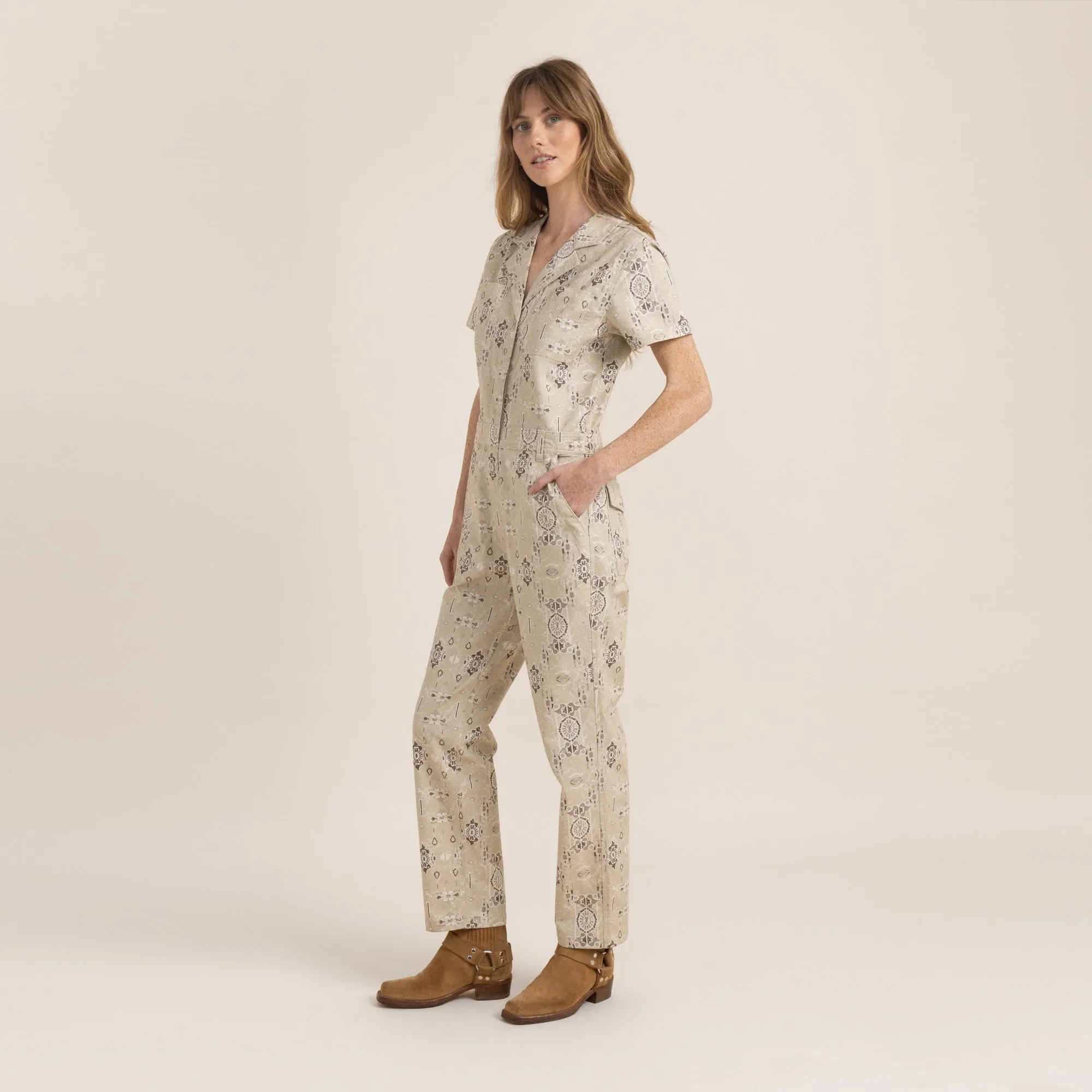 Layover Jumpsuit - Stone