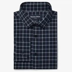 Leeward Dress Shirt in Navy Stewart Plaid by Mizzen Main