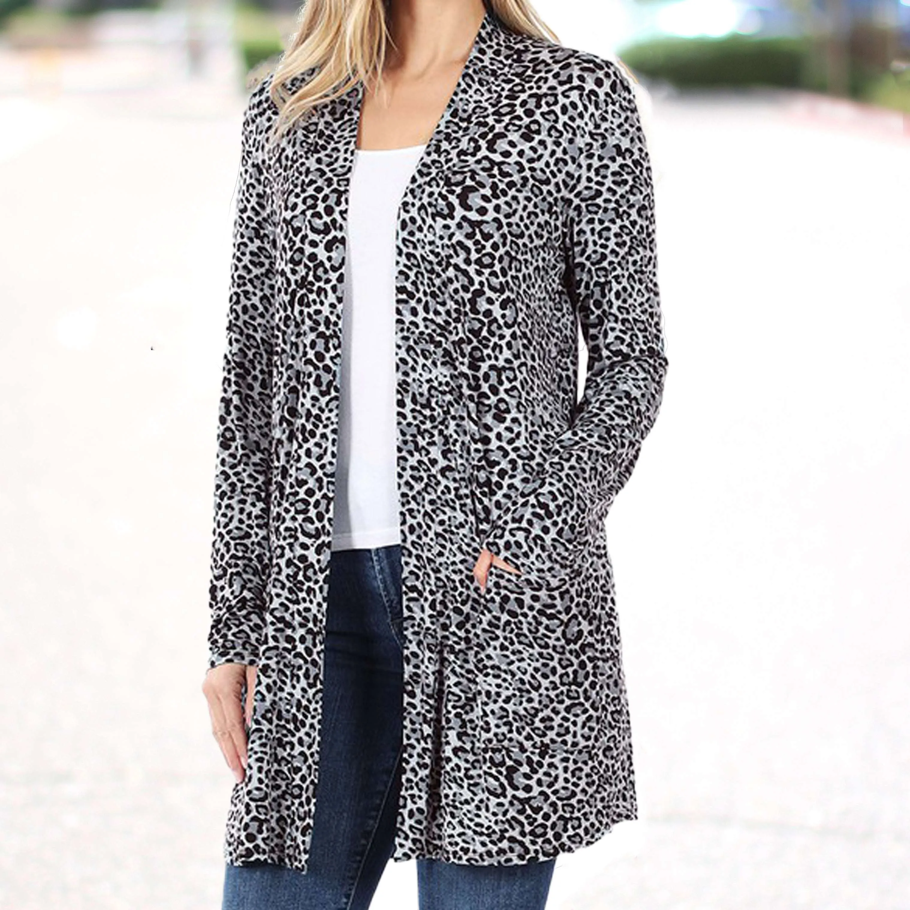 Leopard Neutral Cardigan | L