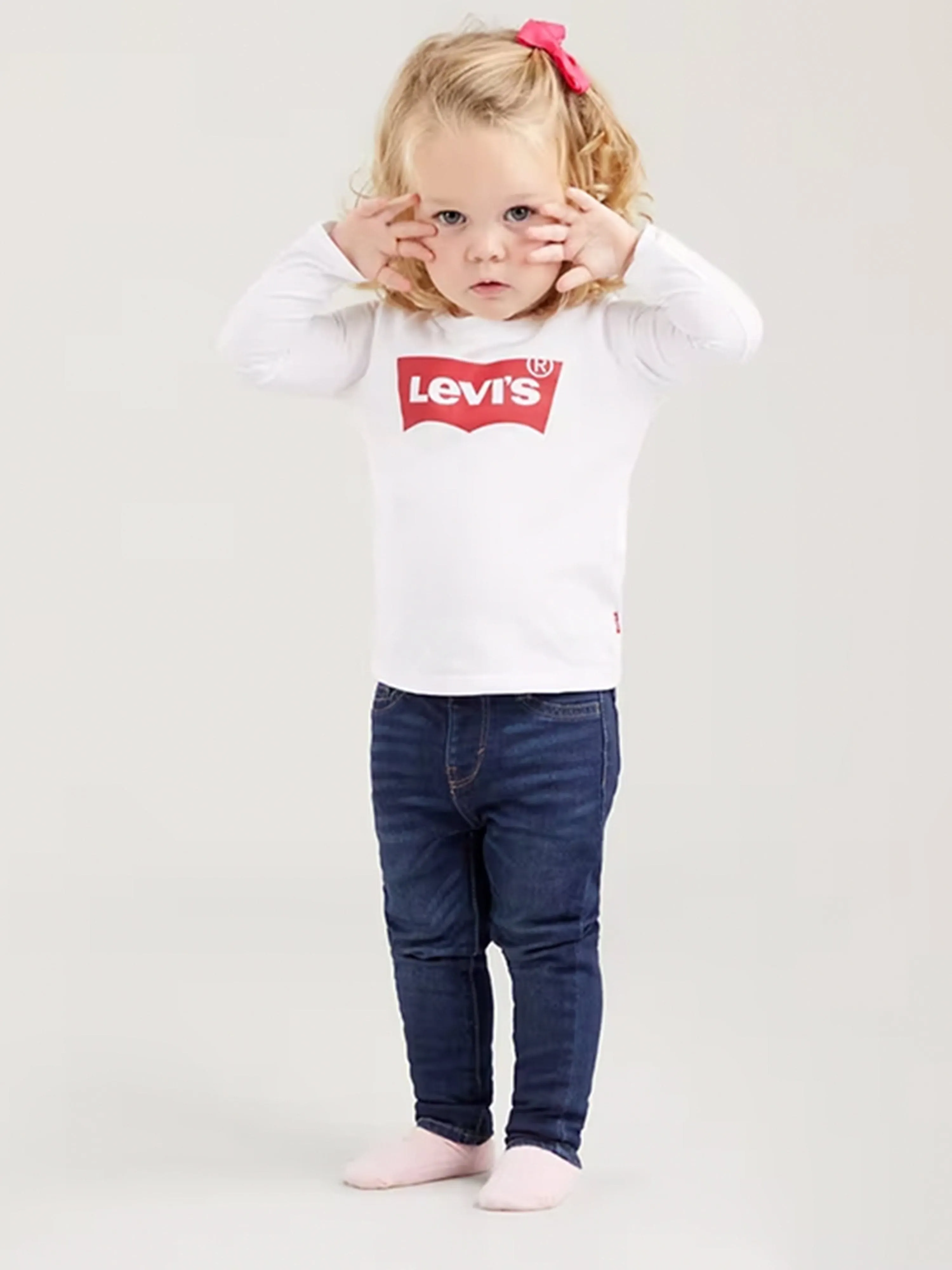 Levi's Wear Baby Girls Long Sleeve Logo T-Shirt