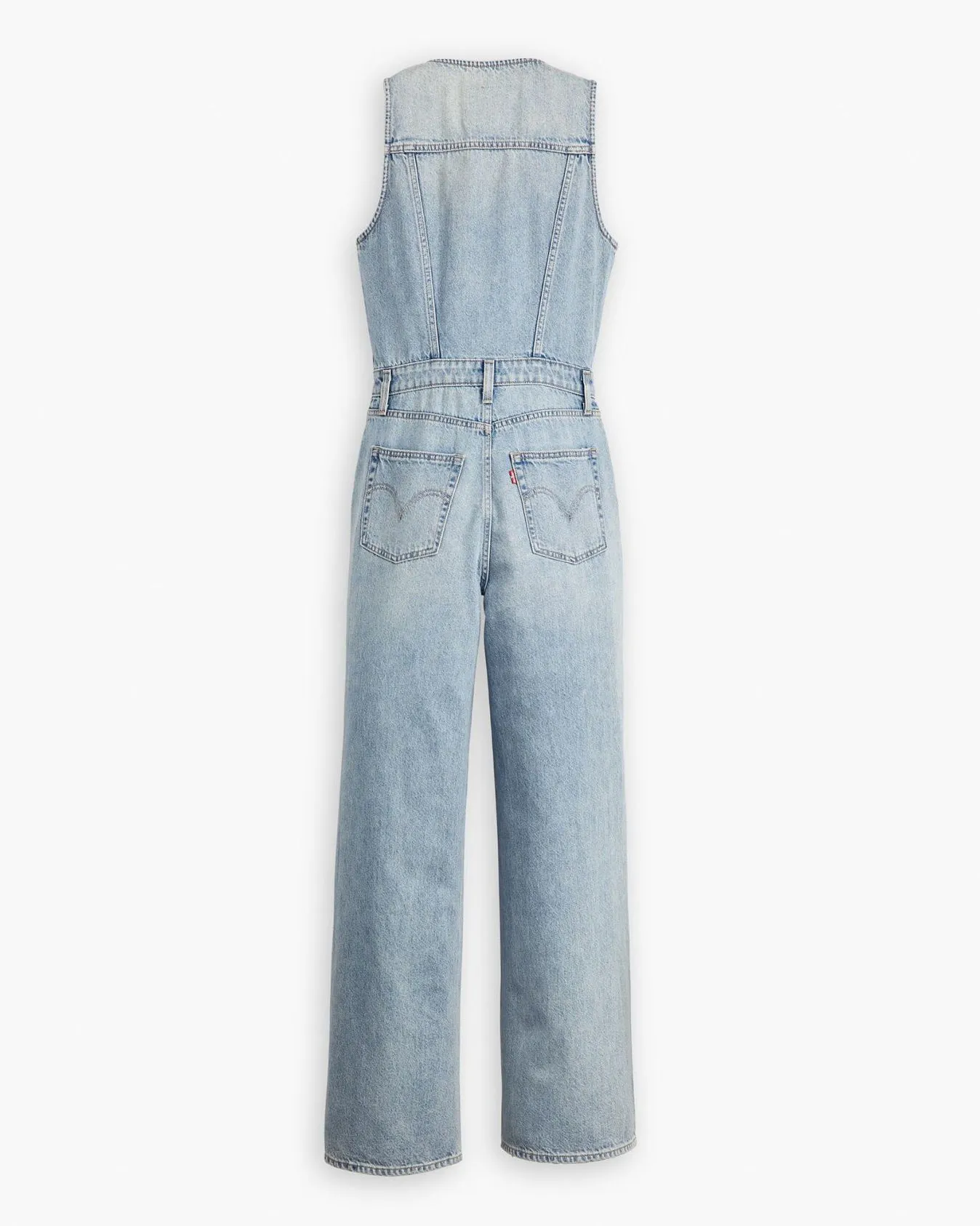 Levi's® Womens Denim Vest Wide Leg Jumpsuit - Dive Deep