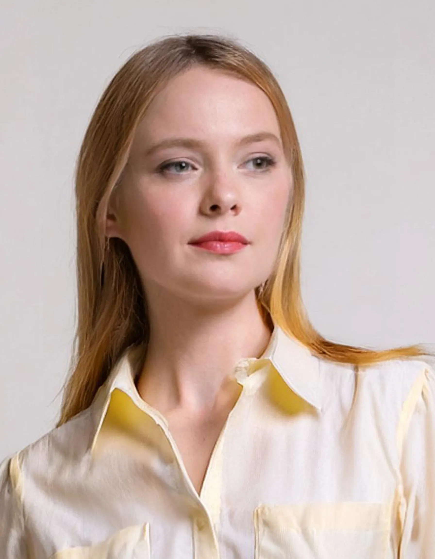 Light Yellow Striped Dress Shirt