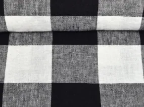 Linen Fabric CHECK  (Available in 6 colours)