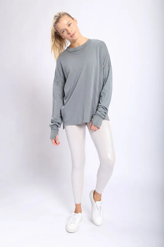 LONG SLEEVE T-SHIRT (SEA GREEN)