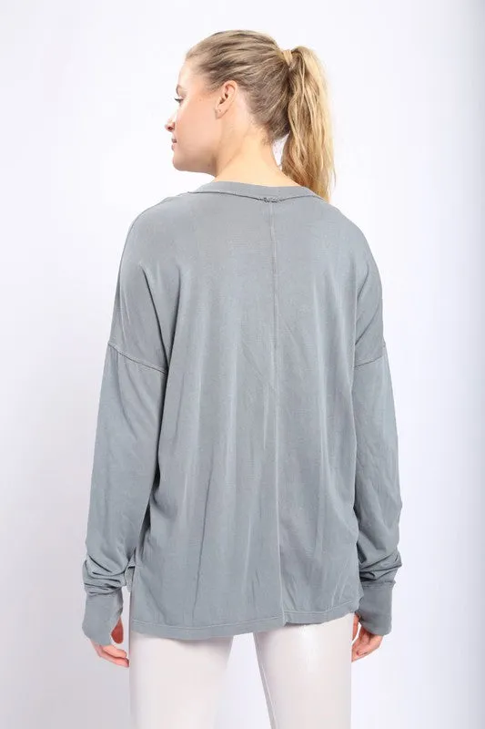 LONG SLEEVE T-SHIRT (SEA GREEN)