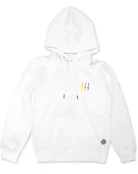 <ab 14c>Fungolia fleece Hoodie - Thunderbolt (White)