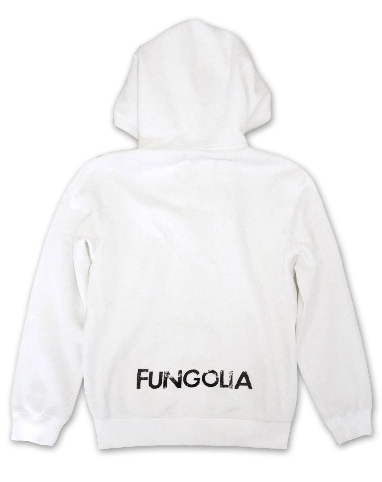 <ab 14c>Fungolia fleece Hoodie - Thunderbolt (White)