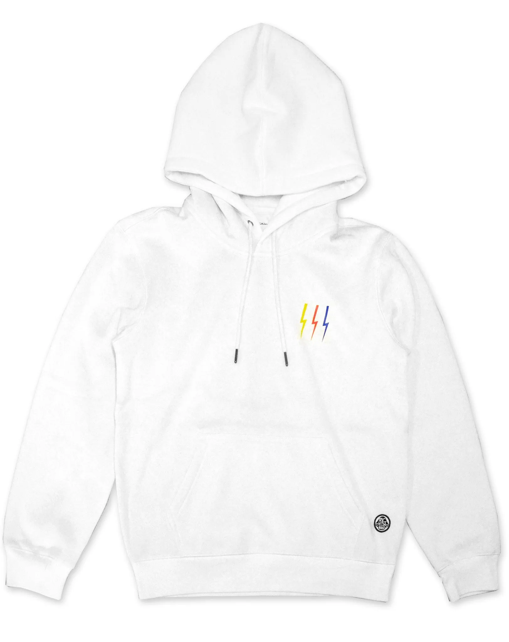 <ab 14c>Fungolia fleece Hoodie - Thunderbolt (White)