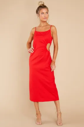 Made To Love Red Midi Dress