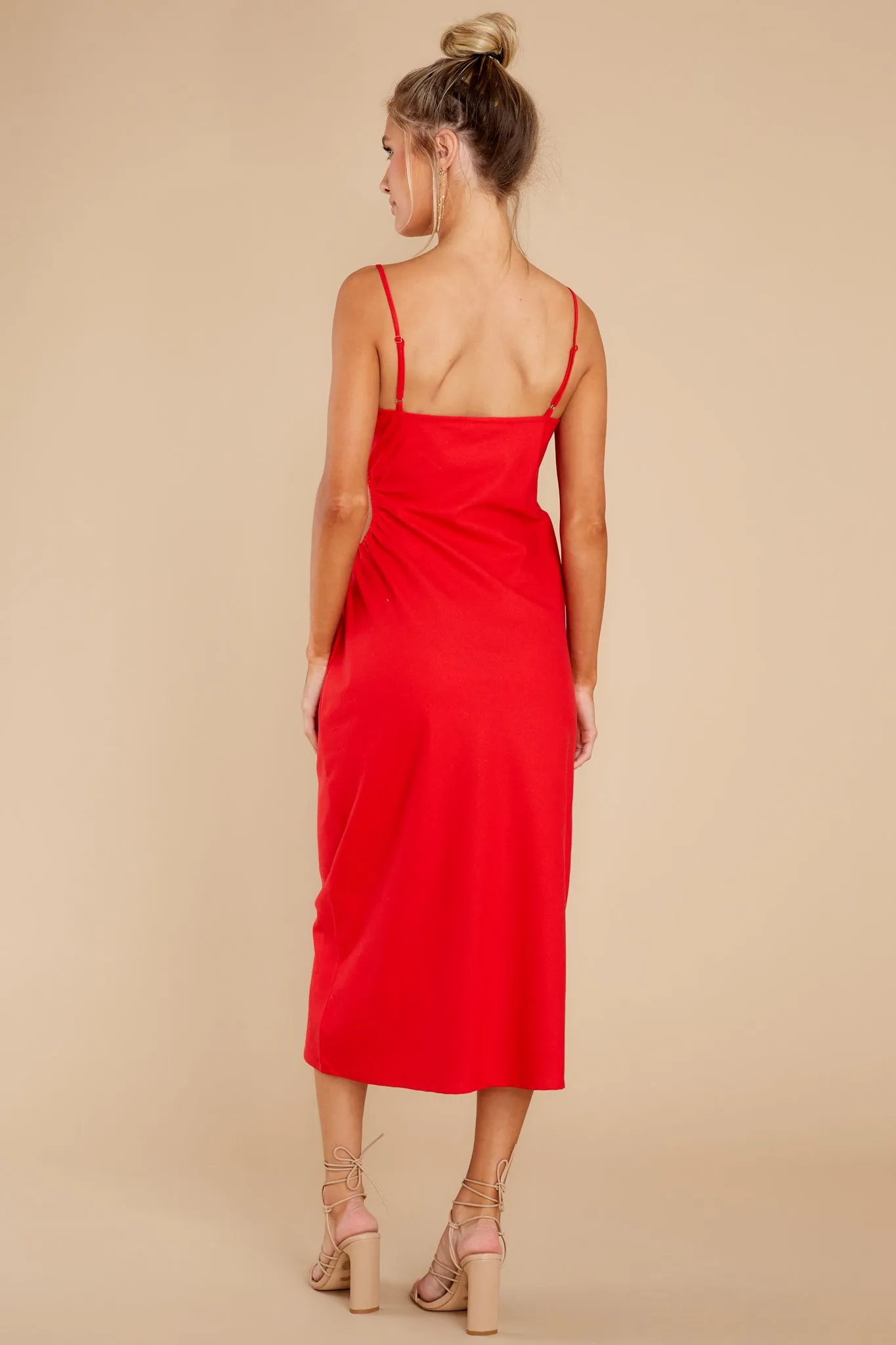 Made To Love Red Midi Dress