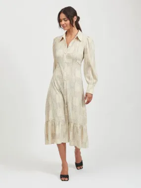 Mani Long Sleeve Shirt Dress