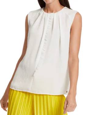 Marc Cain Collections Off White Top With Ruffle Detail WC 61.13 W39 COL 110