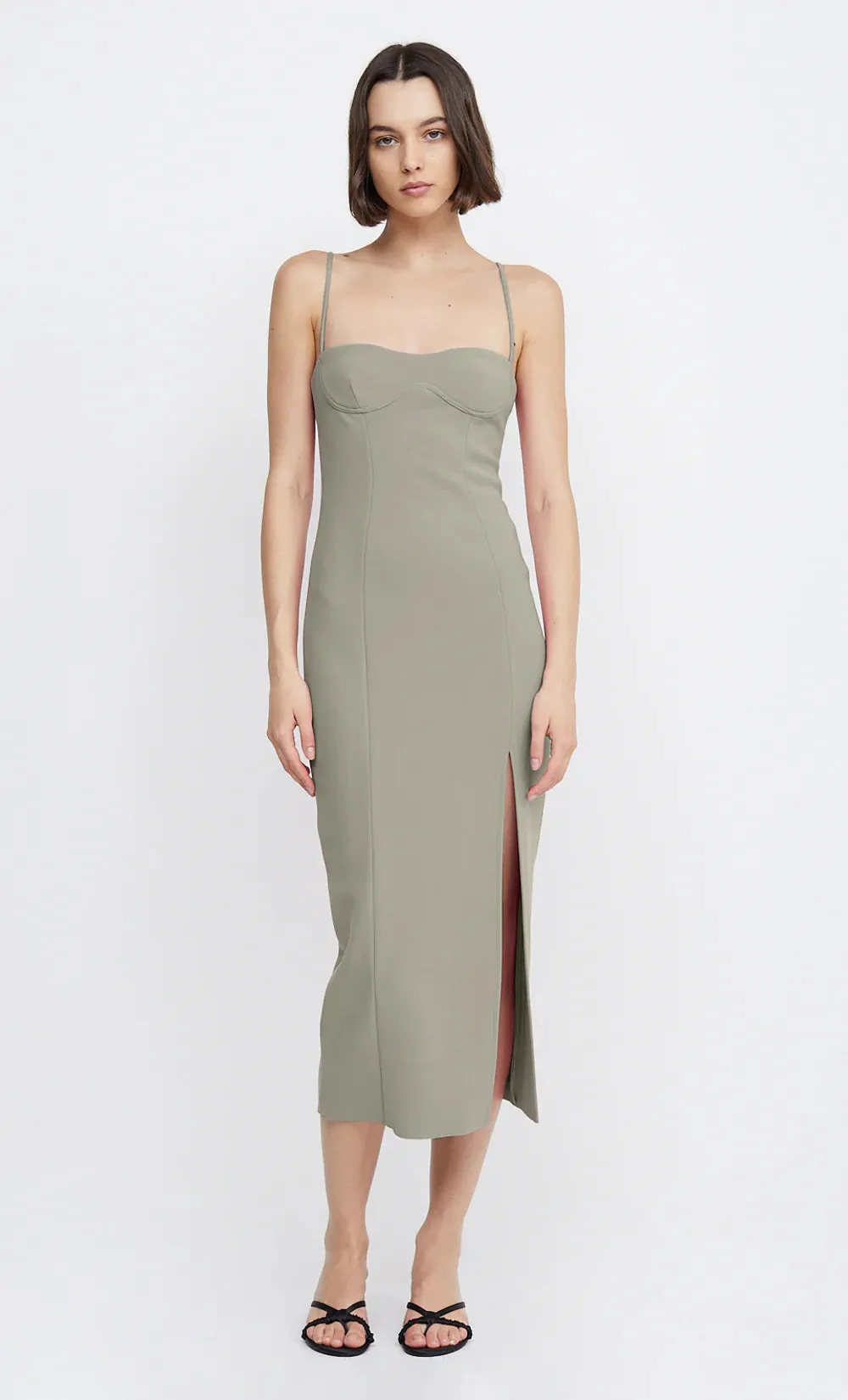 Marisol Midi Dress - Silver Sage