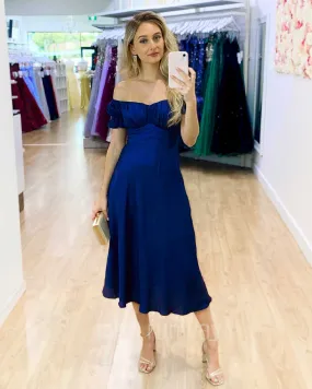 Masie Midi Dress - Navy