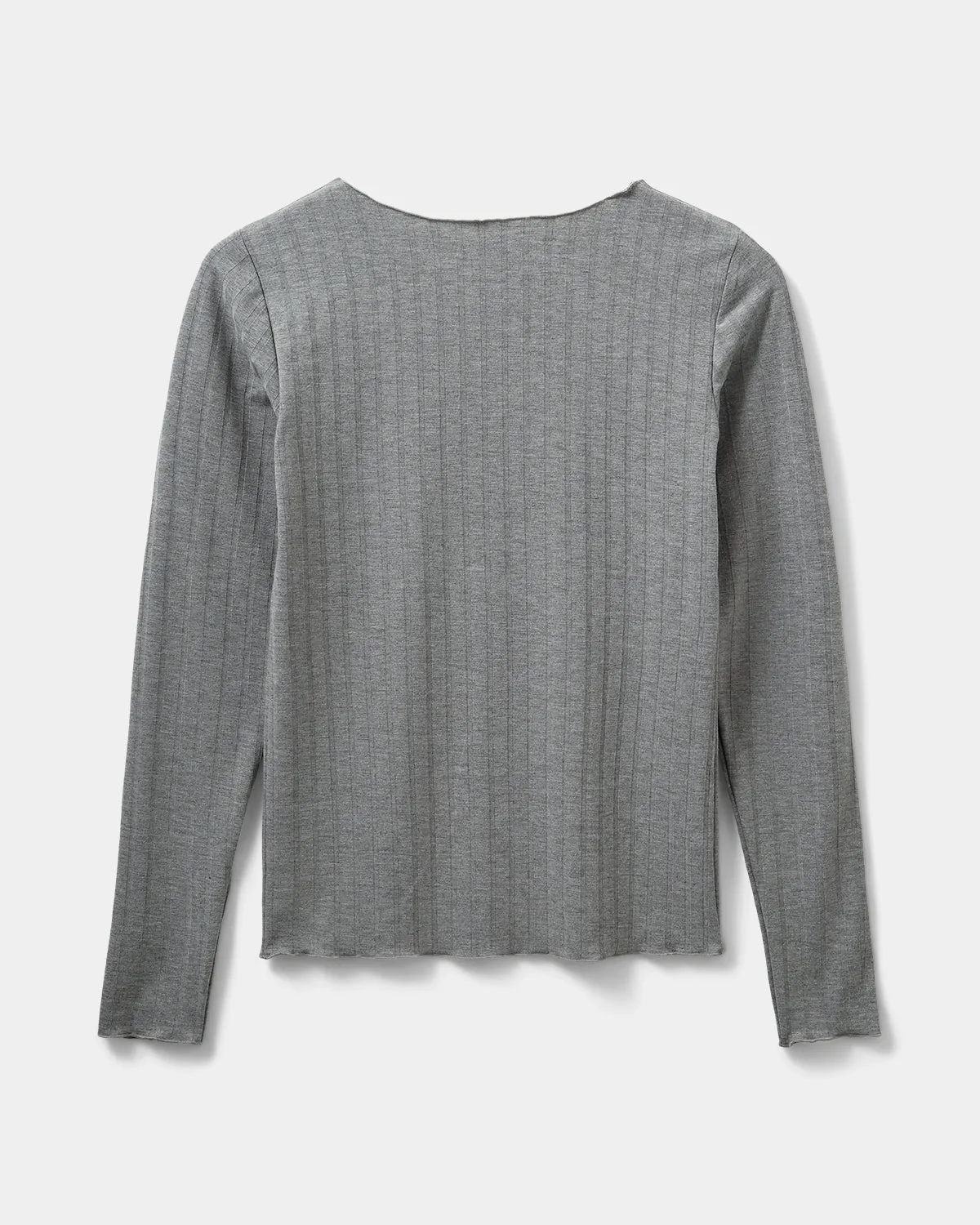 MATTIESW T-SHIRT LONG SLEEVE - Grey melange