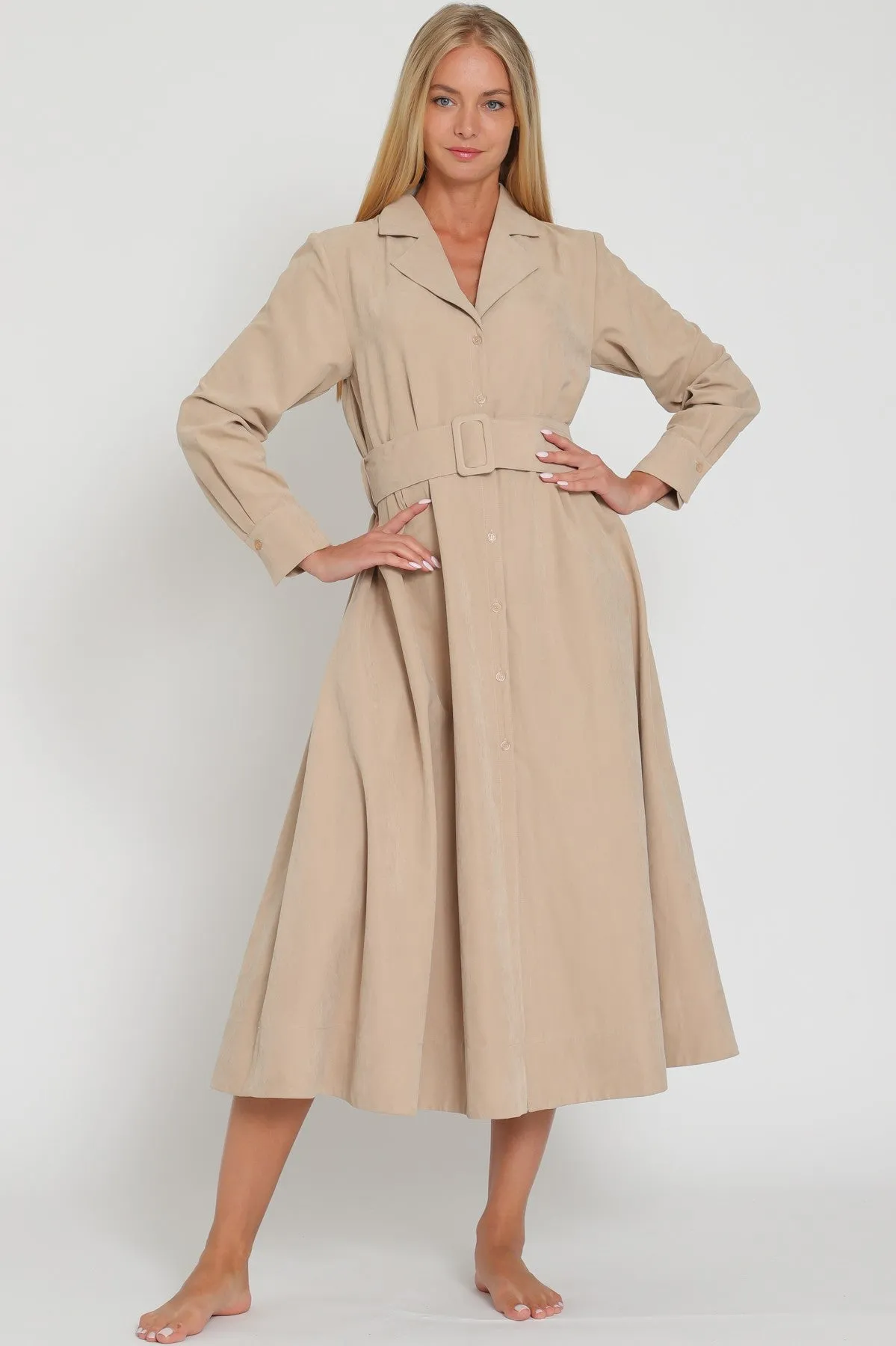 Mayci Belted Midi Dress