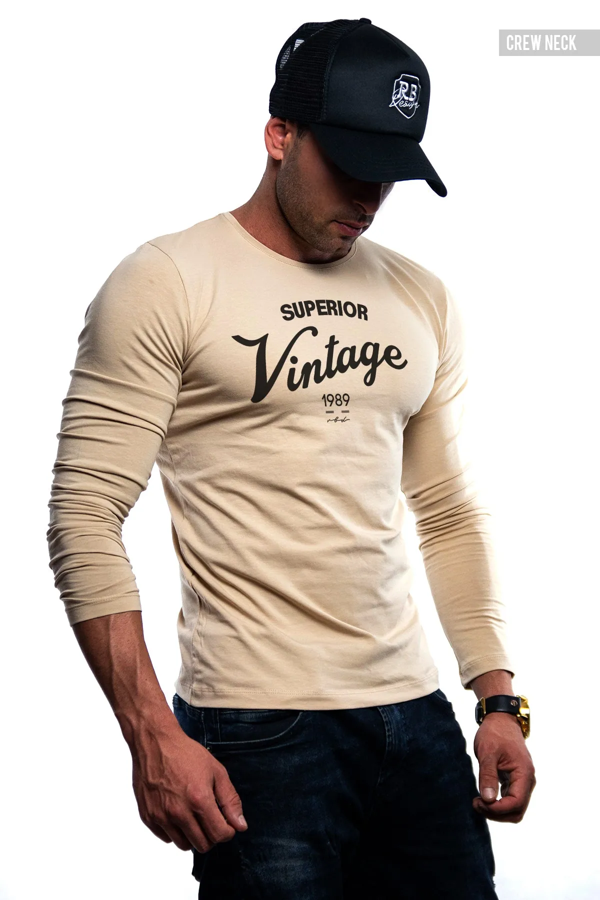 Mens Long Sleeve T-shirt "Superior vintage" MD934