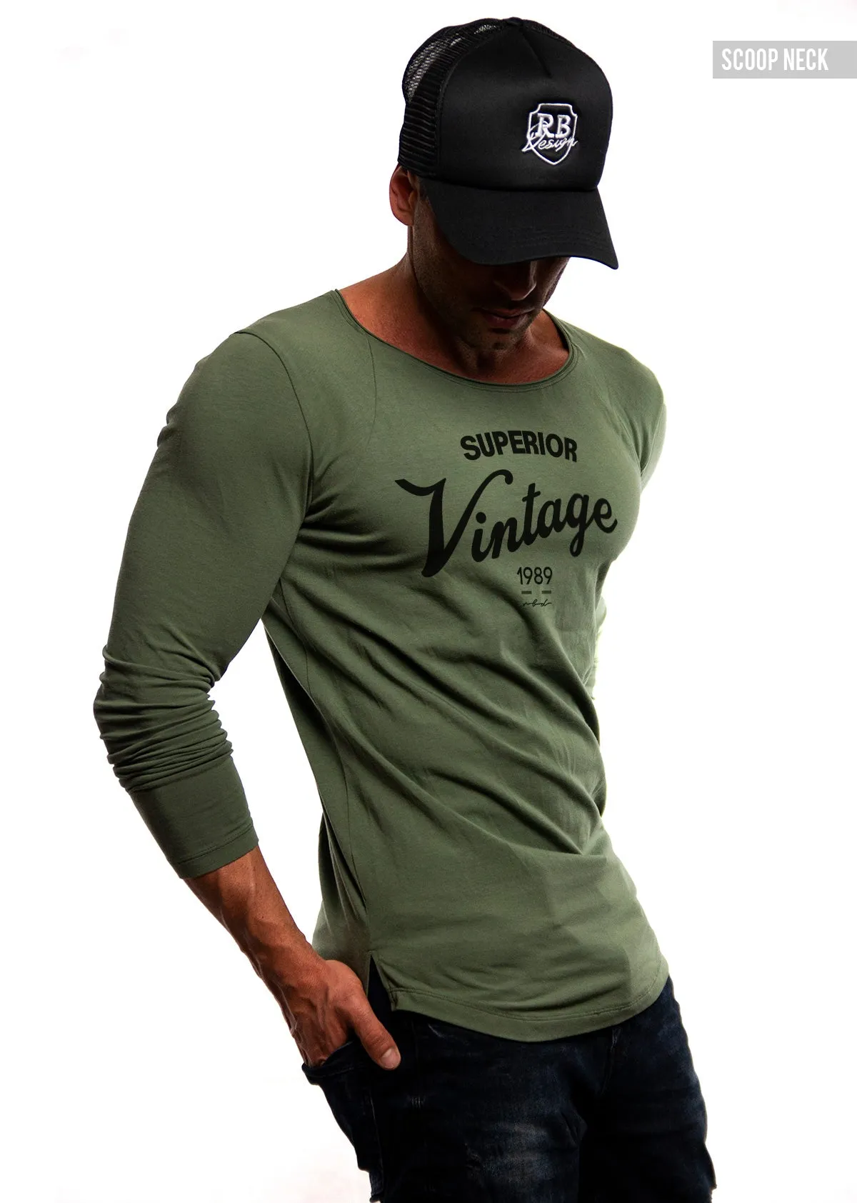 Mens Long Sleeve T-shirt "Superior vintage" MD934